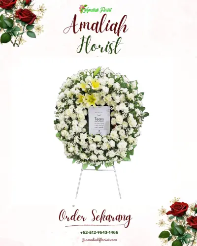 Krans Bunga Duka Cita di Panawangan