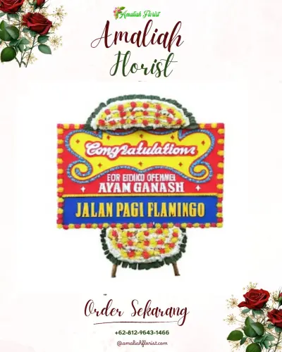 Bunga Papan Congratulation di Panawangan